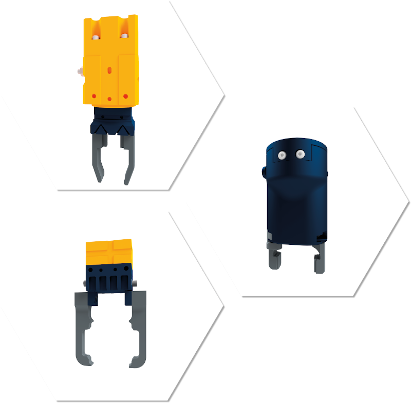 Handlingmodul - Pneumatikgreifer, Handlingsystem - Servogreifer, Umsetzhandling - Parallelgreifer